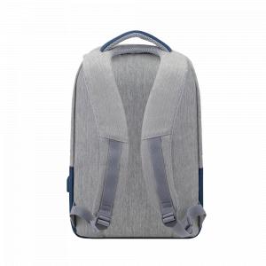 Рюкзак для ноутбука Rivacase Prater 7562 grey/dark blue 15.6" в Ташкенте - фото