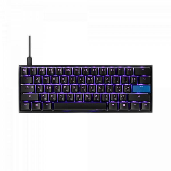 Ducky Mecha Mini [Cherry MX Blue] Aluminium Black RU в Ташкенте - фото