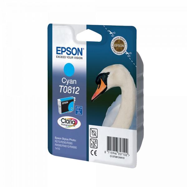 Epson T0812 C13T11124A10 Cyan [для Stylus Photo R270/R290/R390/RX590/RX610/RX690/1410] в Ташкенте - фото