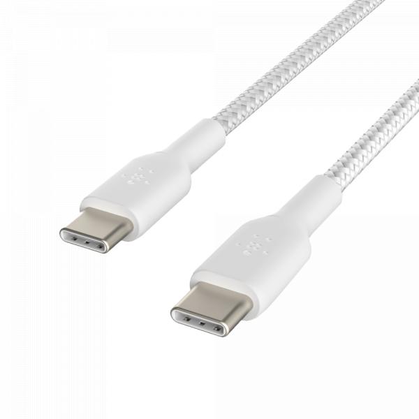 Belkin Braided Boost USB-C / USB-C 1m White Toshkentda - fotosurat
