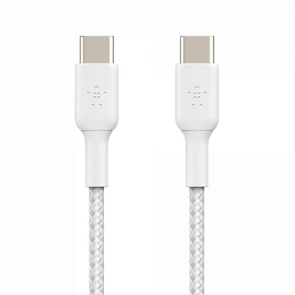 Belkin Braided Boost USB-C / USB-C 1m White Toshkentda - fotosurat