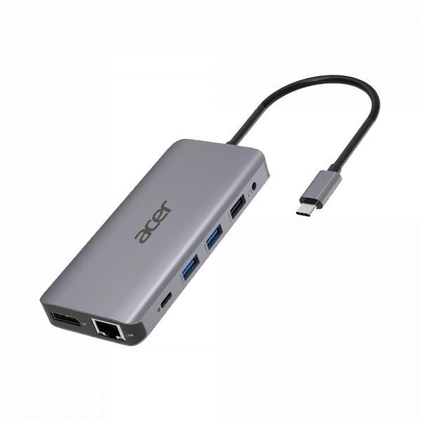 Acer 12 in 1 Type C Dongle: 2xUSB 3.2 / 2xUSB 2.0 / SD /  TF / 2xHDMI / PD / DP / RJ-45 / 3.5mm в Ташкенте - фото