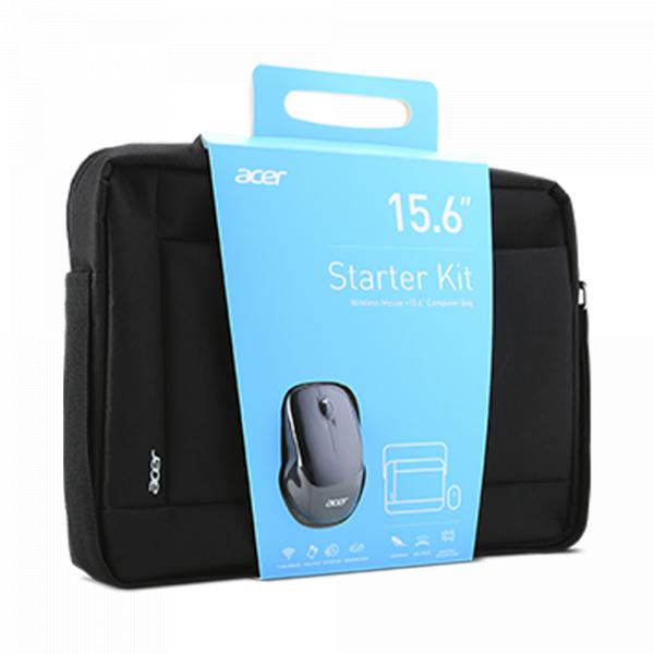 Acer Notebook Starter Kit Carry Case Black 15.6" + Wireless Mouse RF2.4 Black в Ташкенте - фото