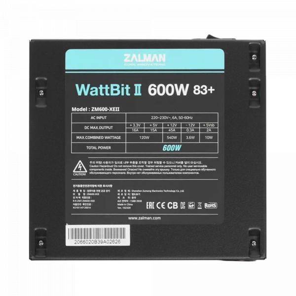 Zalman Wattbit II 600W в Ташкенте - фото