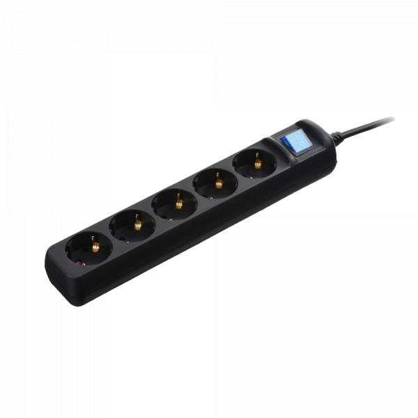 2E 5 sockets / 3m / Black в Ташкенте - фото