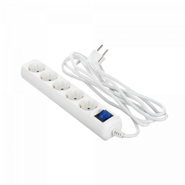 2E 5 sockets / 5m / White в Ташкенте - фото