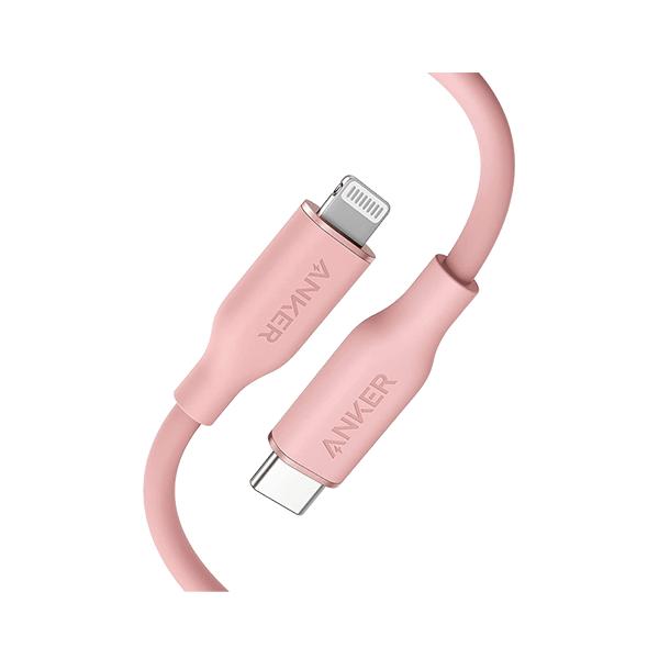 Anker PowerLine III Flow Type-C / Lightning 0.9m Pink в Ташкенте - фото