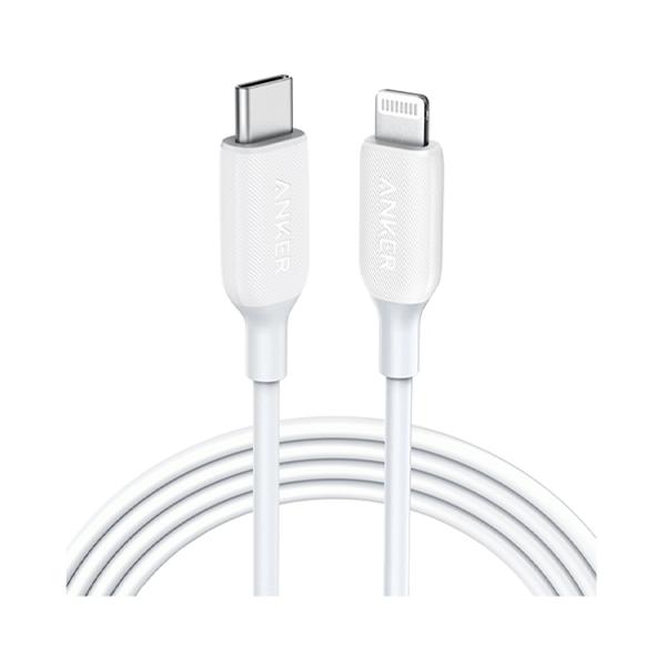 Anker PowerLine III Type-C / Lightning 1.8m White в Ташкенте - фото