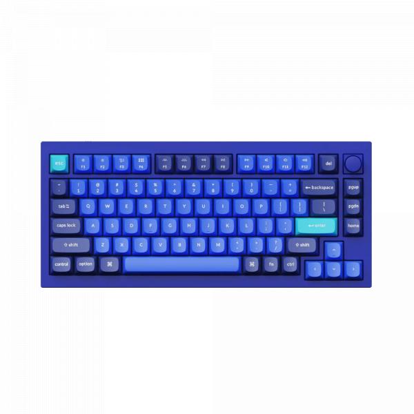 Keychron Q1 QMK Custom [Gateron Phantom Brown] HotSwap RGB With Knob RU Navy Blue в Ташкенте - фото