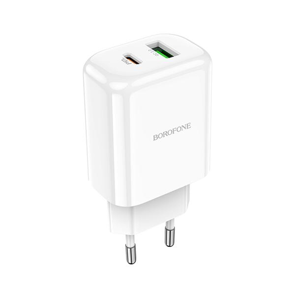 Borofone BN4 Potential (USB-A 18W/USB-C 20W) +Cable Type C / Lightning Toshkentda - fotosurat