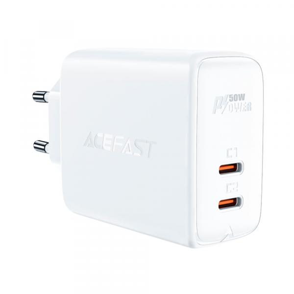 Acefast A29 GaN PD50W (2xUSB-C) White в Ташкенте - фото