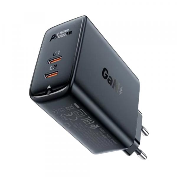 Acefast A29 GaN PD50W (2xUSB-C) Black в Ташкенте - фото