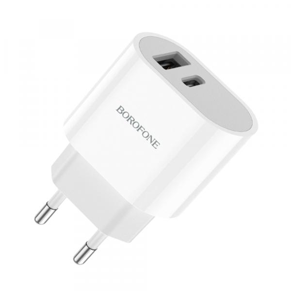 Borofone BA62A Wiseacre (USB-A/USB-C 12W) в Ташкенте - фото