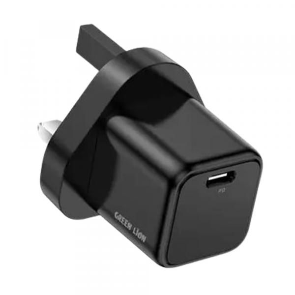 Green Lion Mini Pro Fast PD GaN Charger 33W UK Black в Ташкенте - фото