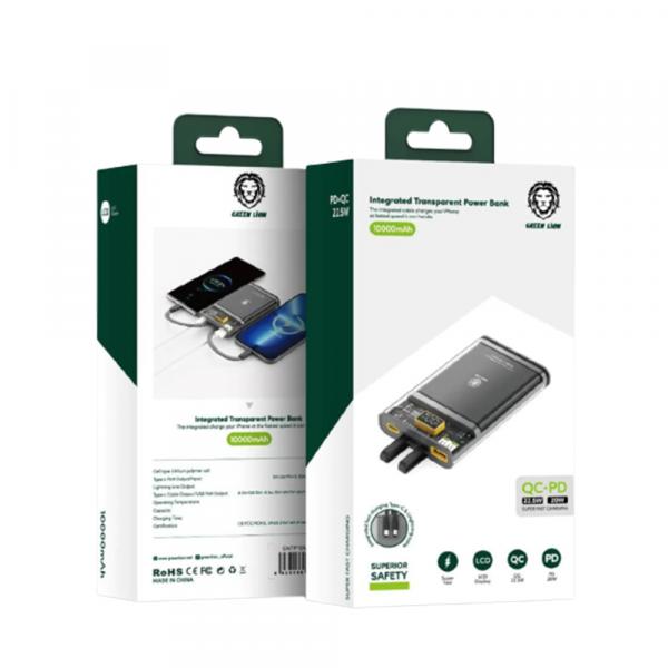 Green Lion Intergrated Transparent 10000mAh (QC 22.5W/PD 20W) Toshkentda - fotosurat