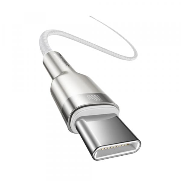 Baseus Cafule Series (USB-C-USB-C) 100W 2m White в Ташкенте - фото
