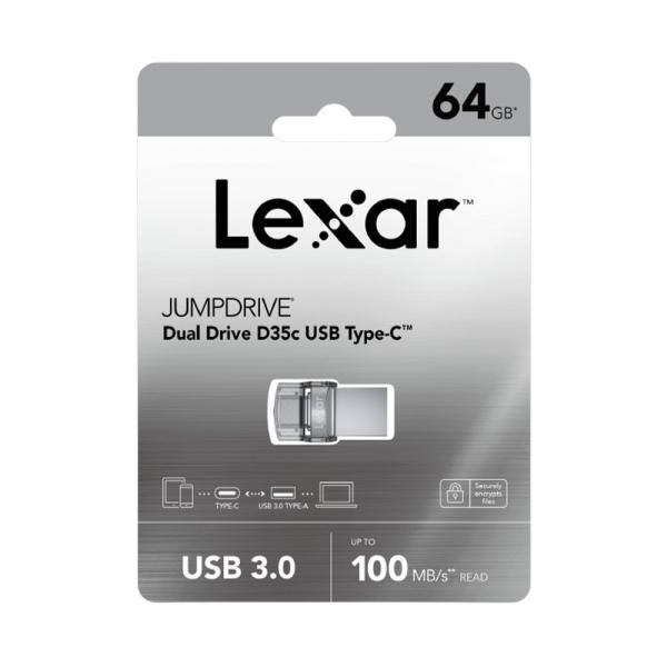 Lexar D35c 3.0 JumpDrive Type-C / 64GB в Ташкенте - фото