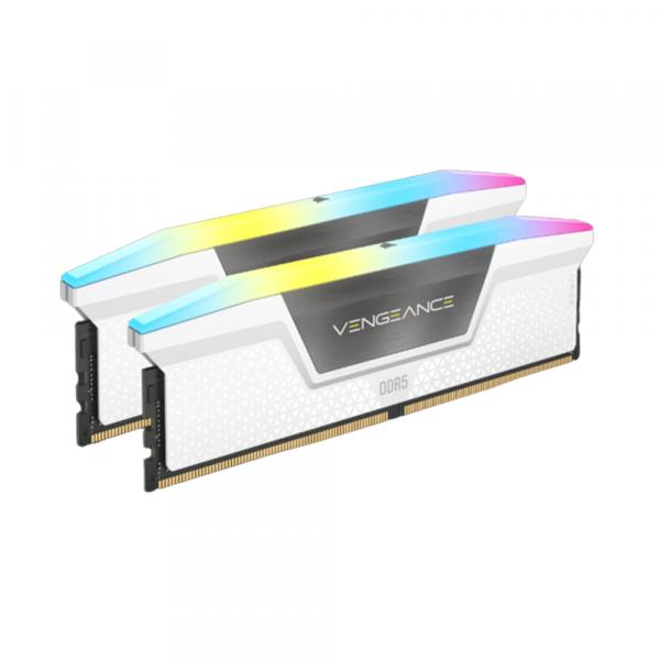 Corsair VENGEANCE RGB 32GB (2x16GB) DDR5/5200MHz C40 DIMM White в Ташкенте - фото