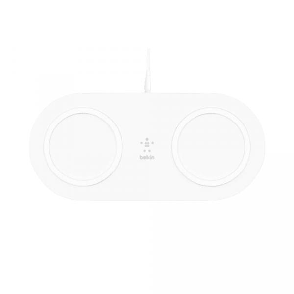 Belkin Dual Pads Wireless Charging Qi 15W White Toshkentda - fotosurat