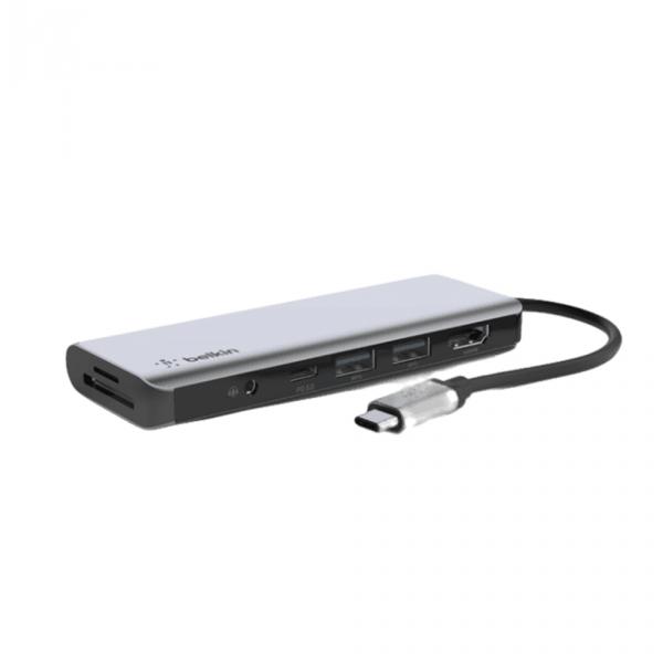 Belkin 7in1 USB-C - HDMI / MicroSD / 2xUSB-A / 3.5mm / SD 3.0 в Ташкенте - фото