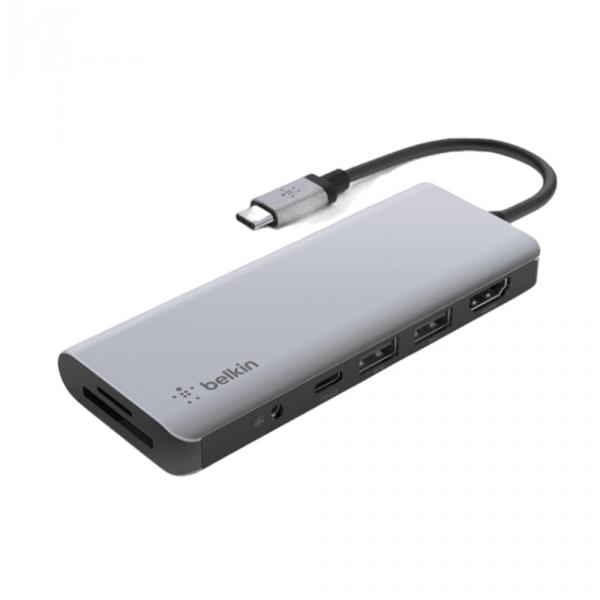 Belkin 7in1 USB-C - HDMI / MicroSD / 2xUSB-A / 3.5mm / SD 3.0 в Ташкенте - фото