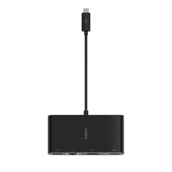 Belkin USB-C - Ethernet / HDMI / VGA / USB-A Black в Ташкенте - фото
