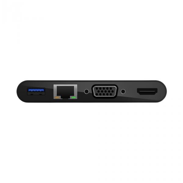 Belkin USB-C - Ethernet / HDMI / VGA / USB-A Black в Ташкенте - фото