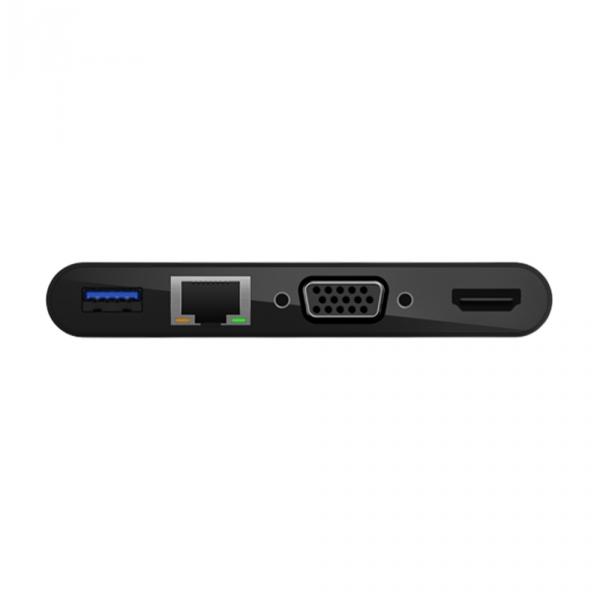 Belkin USB-C - Ethernet / HDMI / VGA / USB-A / 100W PD Black в Ташкенте - фото