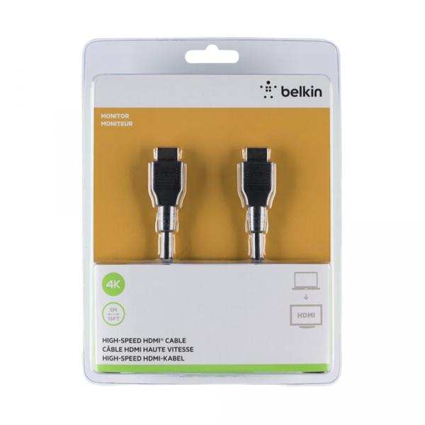 Belkin HDMI (AM/AM) High Speed Ethernet 4K/Ultra HD / 5м Black в Ташкенте - фото