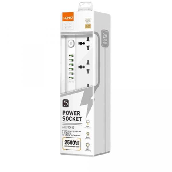 LDNIO SC5614 / 5 sockets / 6xUSB / 2m в Ташкенте - фото