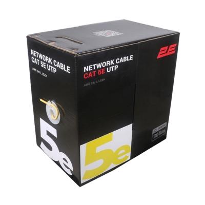 2E UTP 5e Cat. / AWG 24/1 / LSZH / 305m / Yellow