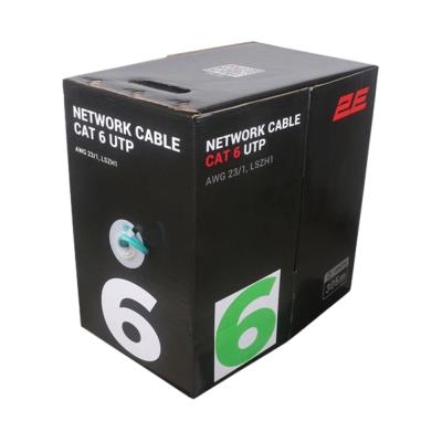 2E UTP 6 Cat. / AWG 23/1 / LSZH-1 / 305m / Green