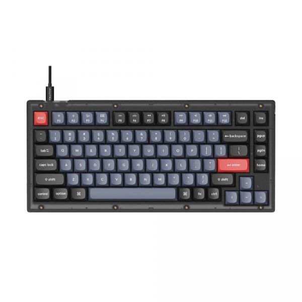 Keychron V1 QMK RGB [Gateron G Pro Brown] HotSwap Frosted Black в Ташкенте - фото