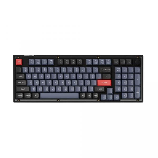 Keychron V5 QMK Knob RGB [K Pro Brown] HotSwap Frosted Black в Ташкенте - фото