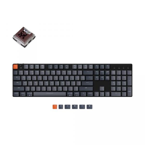 Keychron K5 SE Ultra-Slim [Optical Brown] HotSwap White LED Black в Ташкенте - фото