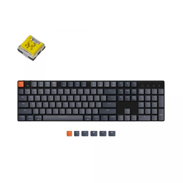 Keychron K5 SE Ultra-Slim [Optical Banana] HotSwap White LED Black в Ташкенте - фото