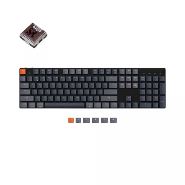 Keychron K5 SE Ultra-Slim [Optical Brown] HotSwap RGB Black в Ташкенте - фото