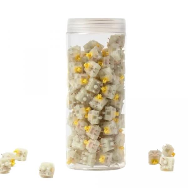 Keychron Gateron KS-3 Milky Pro Yellow 110pcs [G93] в Ташкенте - фото