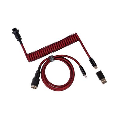 Keychron Premium Coiled Aviator Straight Red