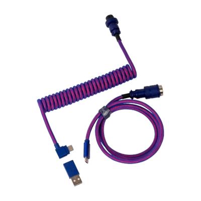 Keychron Premium Coiled Aviator Angled Purple