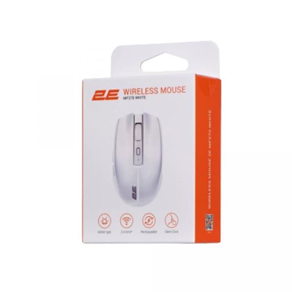 2E MF270 Silent Rechargeable White Toshkentda - fotosurat
