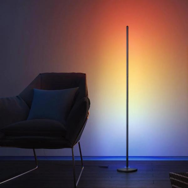 Govee H6076 RGBICW Smart Corner Floor Lamp Black в Ташкенте - фото
