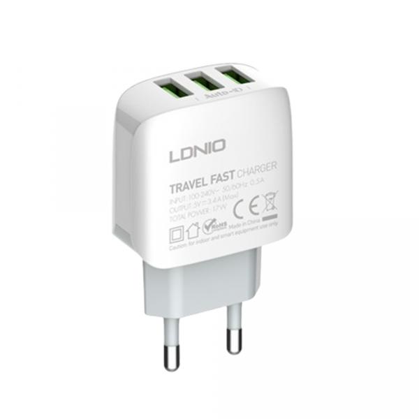 LDNIO A3312 / 17W / +cable USB-C 1m Toshkentda - fotosurat
