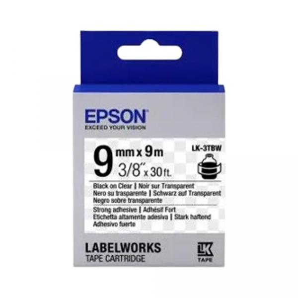 Epson LK3TBW Transparent-Black 9mm/9m в Ташкенте - фото