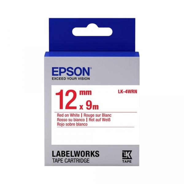 Epson LK4WRN White-Red 12mm/9m в Ташкенте - фото