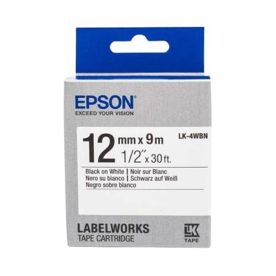 Epson LK4WBN White-Black 12mm/9m