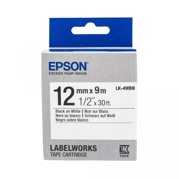 Epson LK4WBN White-Black 12mm/9m в Ташкенте - фото