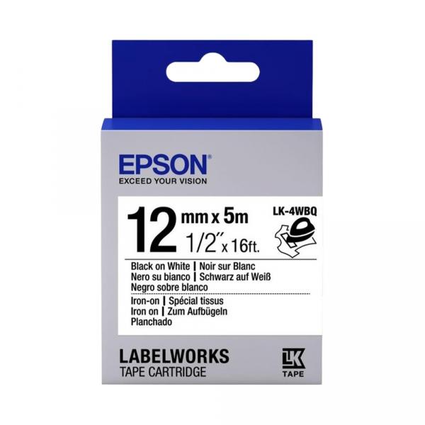 Epson Iron on LK4WBQ White-Black 12mm/5m в Ташкенте - фото