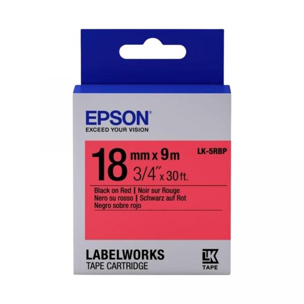Epson LK5RBP Red-Black 18mm/9m в Ташкенте - фото