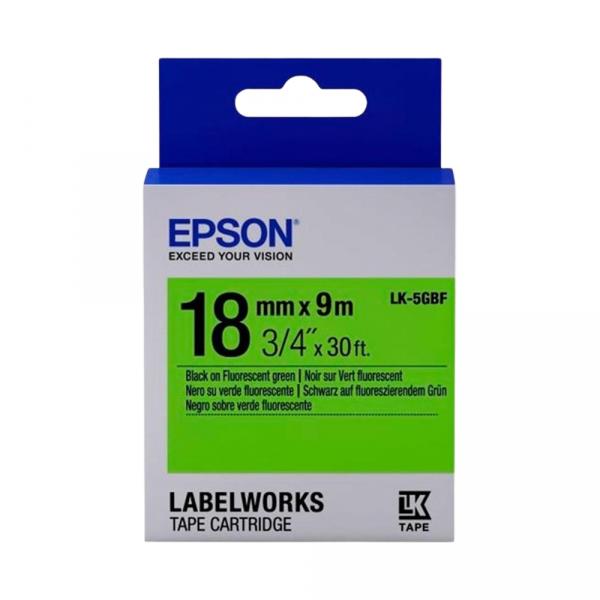 Epson LK5GBF Green-Black 18mm/9m в Ташкенте - фото